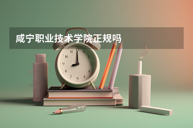 咸宁职业技术学院正规吗