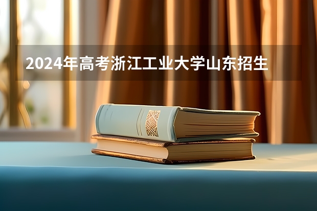 2024年高考浙江工业大学山东招生计划（招生人数多少）